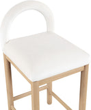 Conrad Velvet Upholstered Counter Stool — 11034-C - Cream - 11034Cream-C alternate view 5