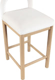 Conrad Velvet Upholstered Counter Stool — 11034-C - Cream - 11034Cream-C alternate view 6