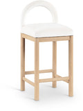 Conrad Velvet Upholstered Counter Stool — 11034-C - Cream - 11034Cream-C