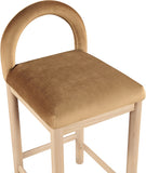 Conrad Velvet Upholstered Counter Stool — 11034-C - Saddle - 11034Saddle-C alternate view 5