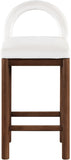 Conrad Velvet Upholstered Counter Stool — 11036-C - Cream - 11036Cream-C alternate view 2