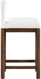 Conrad Velvet Upholstered Counter Stool — 11036-C - Cream - 11036Cream-C alternate view 3