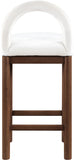 Conrad Velvet Upholstered Counter Stool — 11036-C - Cream - 11036Cream-C alternate view 4