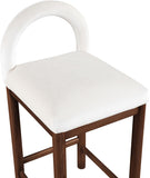 Conrad Velvet Upholstered Counter Stool — 11036-C - Cream - 11036Cream-C alternate view 5