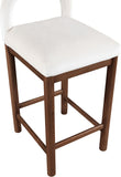 Conrad Velvet Upholstered Counter Stool — 11036-C - Cream - 11036Cream-C alternate view 6