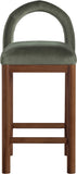 Conrad Velvet Upholstered Counter Stool — 11036-C - Green - 11036Green-C alternate view 2