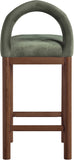 Conrad Velvet Upholstered Counter Stool — 11036-C - Green - 11036Green-C alternate view 4