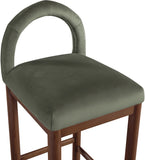 Conrad Velvet Upholstered Counter Stool — 11036-C - Green - 11036Green-C alternate view 5