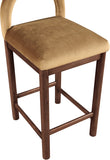 Conrad Velvet Upholstered Counter Stool — 11036-C - Saddle - 11036Saddle-C alternate view 6