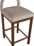 Conrad Velvet Upholstered Counter Stool — 11036-C - Taupe - 11036Taupe-C alternate view 6