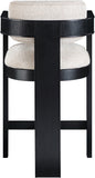 Sacha Linen Textured Fabric Upholstered Counter Stool — 11075-C - Beige - 11075Beige-C alternate view 4