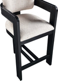 Sacha Linen Textured Fabric Upholstered Counter Stool — 11075-C - Beige - 11075Beige-C alternate view 6