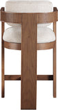 Sacha Linen Textured Fabric Upholstered Counter Stool — 11076-C - Beige - 11076Beige-C alternate view 4
