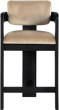 Sacha Velvet Upholstered Counter Stool — 11078-C - Beige - 11078Beige-C alternate view 2