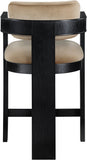 Sacha Velvet Upholstered Counter Stool — 11078-C - Beige - 11078Beige-C alternate view 4