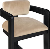 Sacha Velvet Upholstered Counter Stool — 11078-C - Beige - 11078Beige-C alternate view 5
