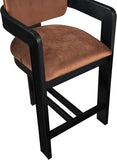 Sacha Velvet Upholstered Counter Stool — 11078-C - Cognac - 11078Cognac-C alternate view 6