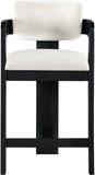 Sacha Velvet Upholstered Counter Stool — 11078-C - Cream - 11078Cream-C alternate view 2