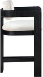 Sacha Velvet Upholstered Counter Stool — 11078-C - Cream - 11078Cream-C alternate view 3