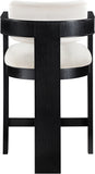 Sacha Velvet Upholstered Counter Stool — 11078-C - Cream - 11078Cream-C alternate view 4