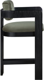 Sacha Velvet Upholstered Counter Stool — 11078-C - Green - 11078Green-C alternate view 3