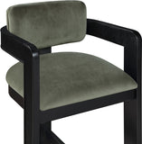 Sacha Velvet Upholstered Counter Stool — 11078-C - Green - 11078Green-C alternate view 5