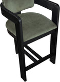 Sacha Velvet Upholstered Counter Stool — 11078-C - Green - 11078Green-C alternate view 6