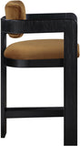 Sacha Velvet Upholstered Counter Stool — 11078-C - Saddle - 11078Saddle-C alternate view 3