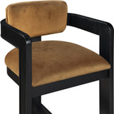 Sacha Velvet Upholstered Counter Stool — 11078-C - Saddle - 11078Saddle-C alternate view 5
