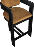 Sacha Velvet Upholstered Counter Stool — 11078-C - Saddle - 11078Saddle-C alternate view 6