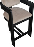 Sacha Velvet Upholstered Counter Stool — 11078-C - Taupe - 11078Taupe-C alternate view 6