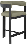 Romeo Vegan Leather Upholstered Counter Stool — 414-C - Olive - 414Olive-C alternate view 3