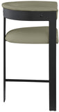 Romeo Vegan Leather Upholstered Counter Stool — 414-C - Olive - 414Olive-C alternate view 5