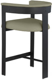 Romeo Vegan Leather Upholstered Counter Stool — 414-C - Olive - 414Olive-C alternate view 6