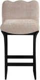 Shaw Chenille Fabric Upholstered Counter Stool — 11072-C - Beige - 11072Beige-C alternate view 2