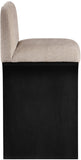 Shaw Chenille Fabric Upholstered Counter Stool — 11072-C - Beige - 11072Beige-C alternate view 3