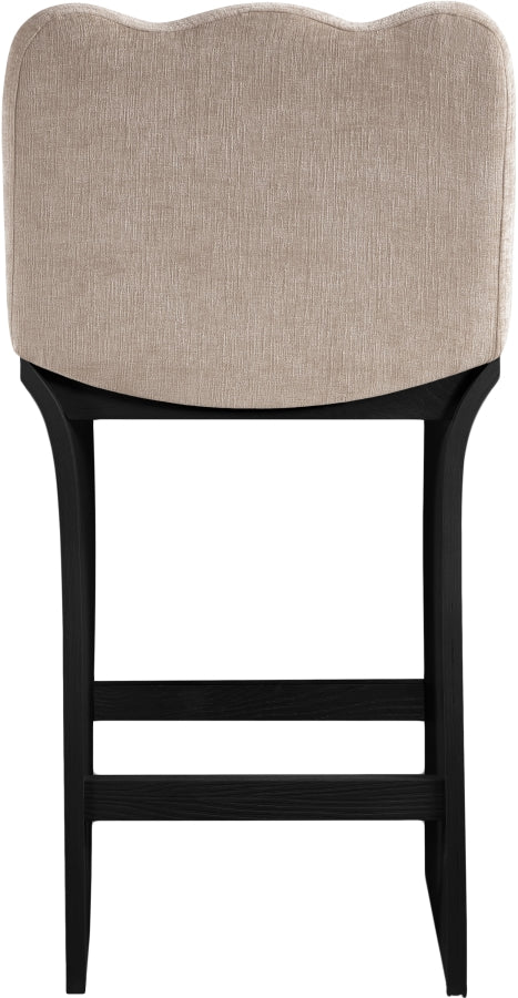 Shaw Chenille Fabric Upholstered Counter Stool — 11072-C - Beige - 11072Beige-C alternate view 4