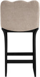 Shaw Chenille Fabric Upholstered Counter Stool — 11072-C - Beige - 11072Beige-C alternate view 4