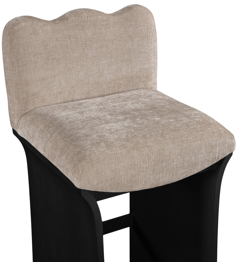 Shaw Chenille Fabric Upholstered Counter Stool — 11072-C - Beige - 11072Beige-C alternate view 5