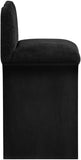 Shaw Chenille Fabric Upholstered Counter Stool — 11072-C - Black - 11072Black-C alternate view 3