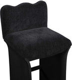 Shaw Chenille Fabric Upholstered Counter Stool — 11072-C - Black - 11072Black-C alternate view 5