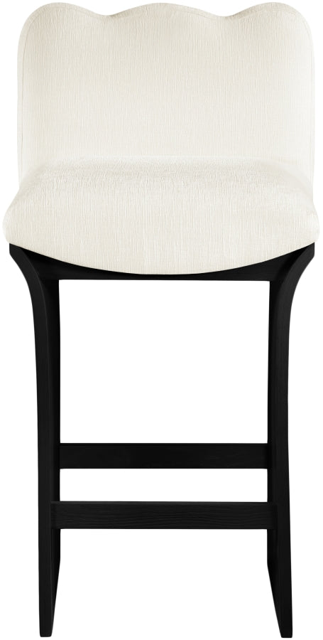 Shaw Chenille Fabric Upholstered Counter Stool — 11072-C - Cream - 11072Cream-C alternate view 2