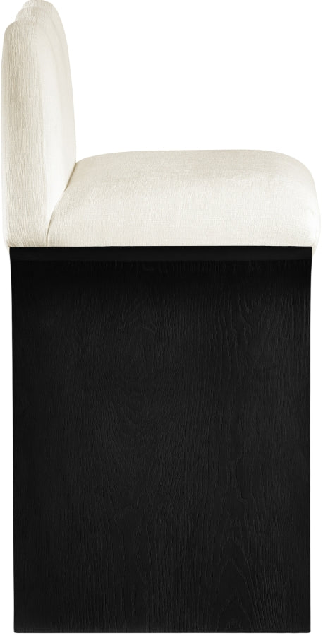 Shaw Chenille Fabric Upholstered Counter Stool — 11072-C - Cream - 11072Cream-C alternate view 3