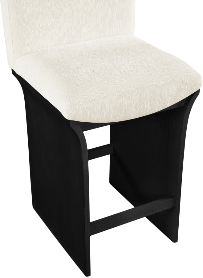 Shaw Chenille Fabric Upholstered Counter Stool — 11072-C - Cream - 11072Cream-C alternate view 6