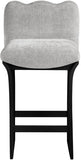 Shaw Chenille Fabric Upholstered Counter Stool — 11072-C - Grey - 11072Grey-C alternate view 2