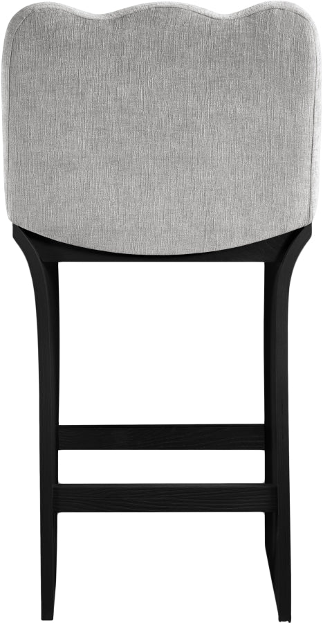 Shaw Chenille Fabric Upholstered Counter Stool — 11072-C - Grey - 11072Grey-C alternate view 4