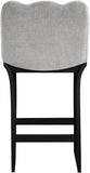 Shaw Chenille Fabric Upholstered Counter Stool — 11072-C - Grey - 11072Grey-C alternate view 4