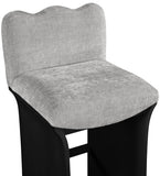 Shaw Chenille Fabric Upholstered Counter Stool — 11072-C - Grey - 11072Grey-C alternate view 5