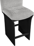 Shaw Chenille Fabric Upholstered Counter Stool — 11072-C - Grey - 11072Grey-C alternate view 6