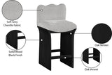 Shaw Chenille Fabric Upholstered Counter Stool — 11072-C - Grey - 11072Grey-C Infographic